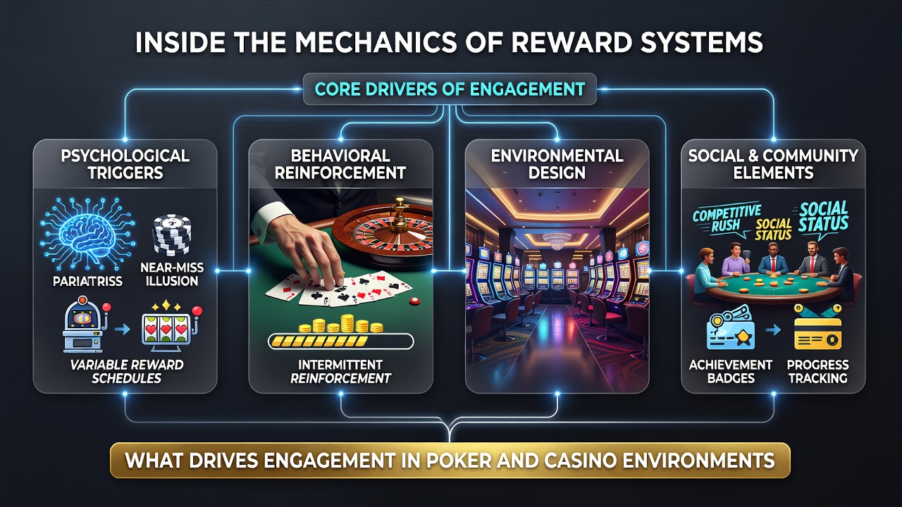 Digital interface showing player loyalty dashboard with points, tiers, and upcoming rewards
