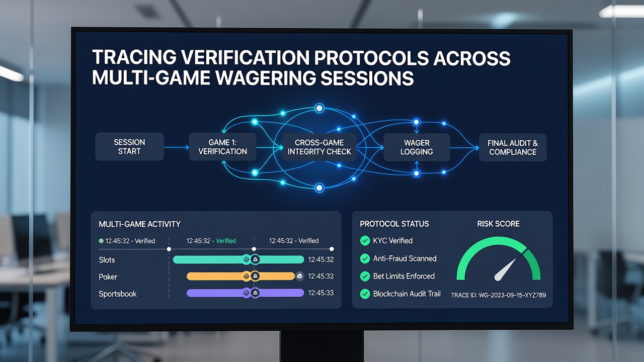 Flowchart showing data points captured during multi-game verification processes